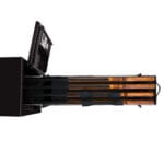 Vapenställ för 4 gevär i liggande vapenskåp