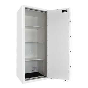 Värdeskåp med tre hyllor